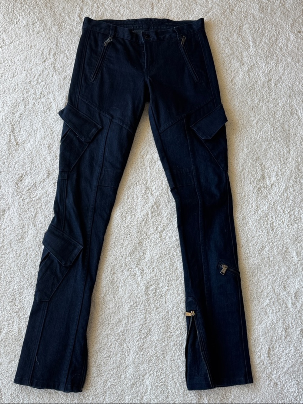 Ralph Lauren Dark Navy Cargo Flare Jeans
